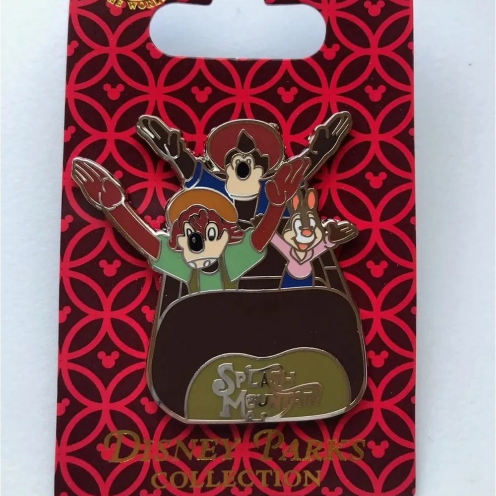 Disney's Splash Mountain Pin New Brer Rabbit Bear Fox on Ride Briar Patch Drop